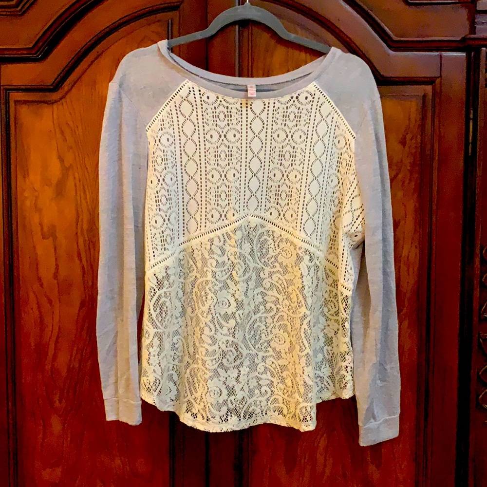 Xhilaration Lace Lightweight Sweater